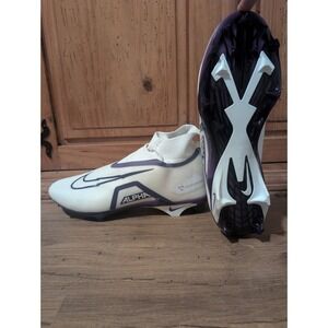 Nike Alpha Menace Elite 3 White Purple Men's Size 16 Football Cleats – NEW –...